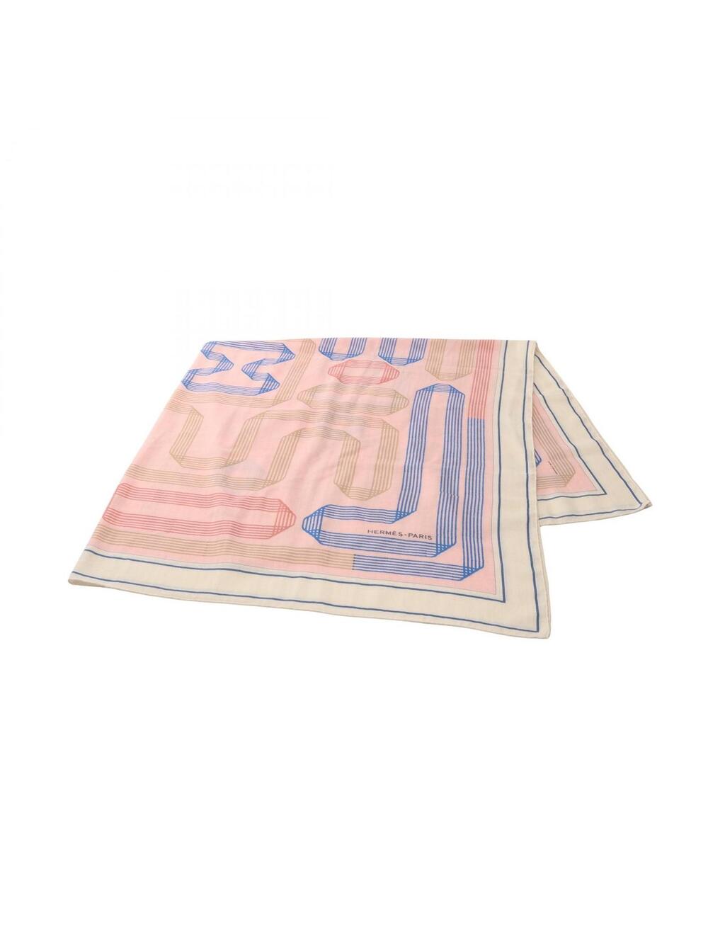 Hermes Carre Rubans Scarf Wrap Stole #366055H12B